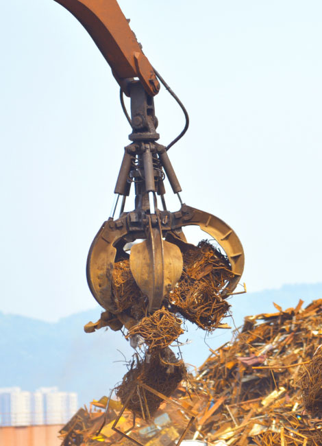 Industrial waste recycling and metal recovery